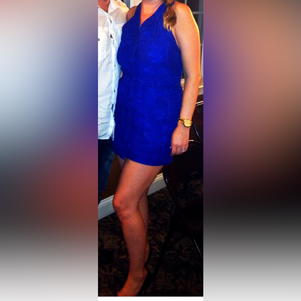 ZARA Cobalt Quilted dress